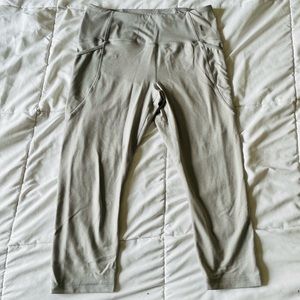 Grey Cropped RBX Workout Leggings